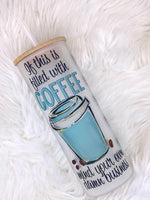 Coffee Hydration Frosted Tumbler