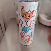 Crazy Chicken Lady Tumbler