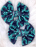 Turquoise Hair Bow