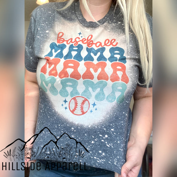 Baseball Mama Bleach Tee