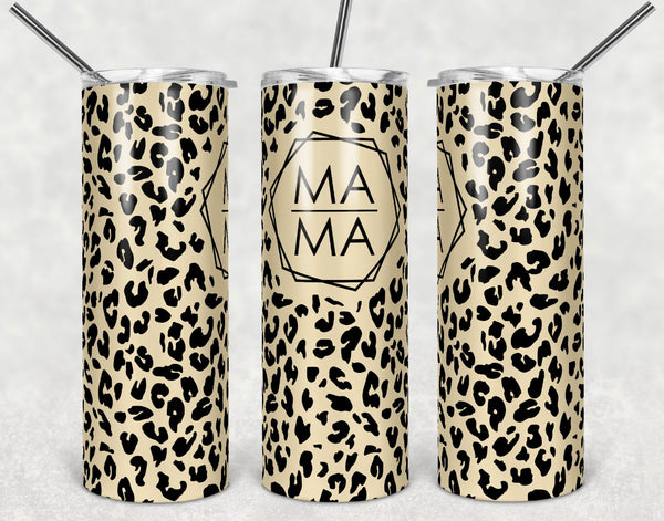 Yellow Cheetah Mama Tumbler