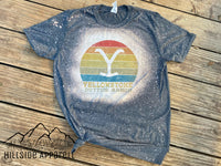 Yellowstone Dutton Ranch Color Slate Bleach Tee