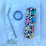 Cheetah Conversation Heart Tumbler