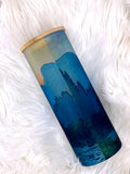 Mountain Adventure Frosted Glass Tumbler