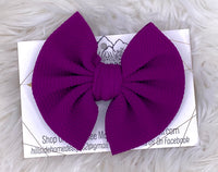 Plum Purple Hair Bow