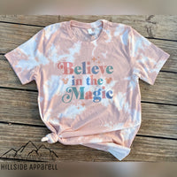 Believe In The Magic Pink Bleach Tee