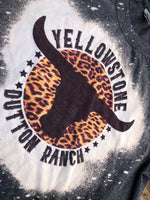 Yellowstone Bull Cheetah Bleach Tee