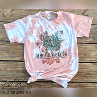 Mental Health Matters Pink Bleach Tee