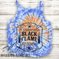 Sanderson Sisters Black Flame Candle Company  Tye Dye Hoodie/Tee/Tank