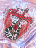 Nashville Pink Bleach Tee