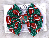 Football Hair Bow