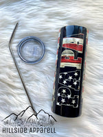 Papa American Flag Tumbler