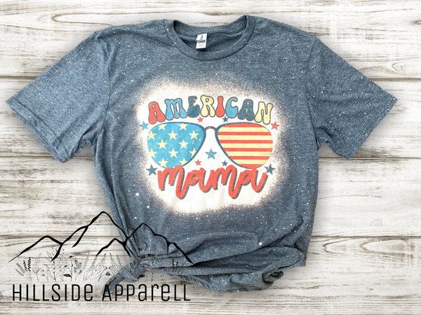 American Mama Retro Bleach Tee