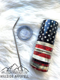 Dad American Flag Tumbler