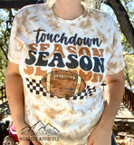 Touchdown Football Season Tye Dye Hoodie/Tee/Tank