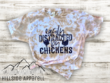 Easily Distracted By Chickens Tye Dye Tee