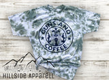 Guns & Coffee Tye Dye Tee