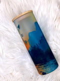 Mountain Adventure Frosted Glass Tumbler