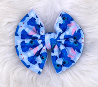 Blue Guy Hair Bow