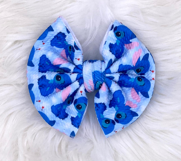 Blue Guy Hair Bow