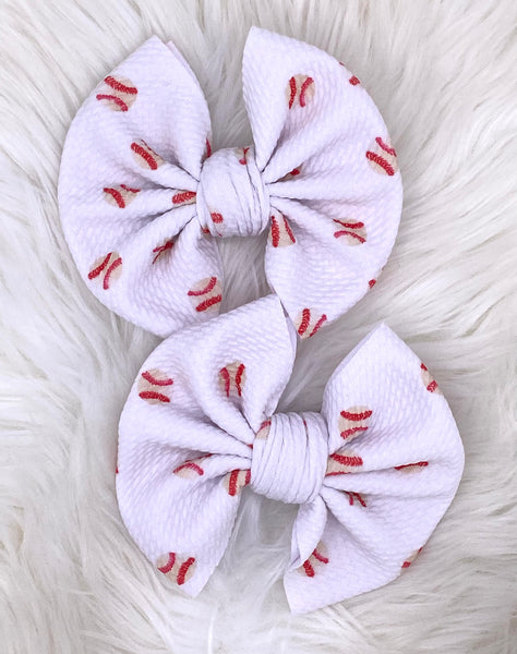 Baseball Hair Bow