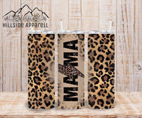 Brown Mama Lighting Cheetah Tumbler