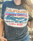 California Golden Coast Bleach Tee