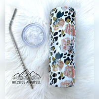 Mama Floral Leopard Cheetah Tumbler