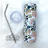 Mama Floral Leopard Cheetah Tumbler